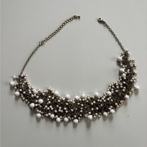 Elegant White Beaded Necklace